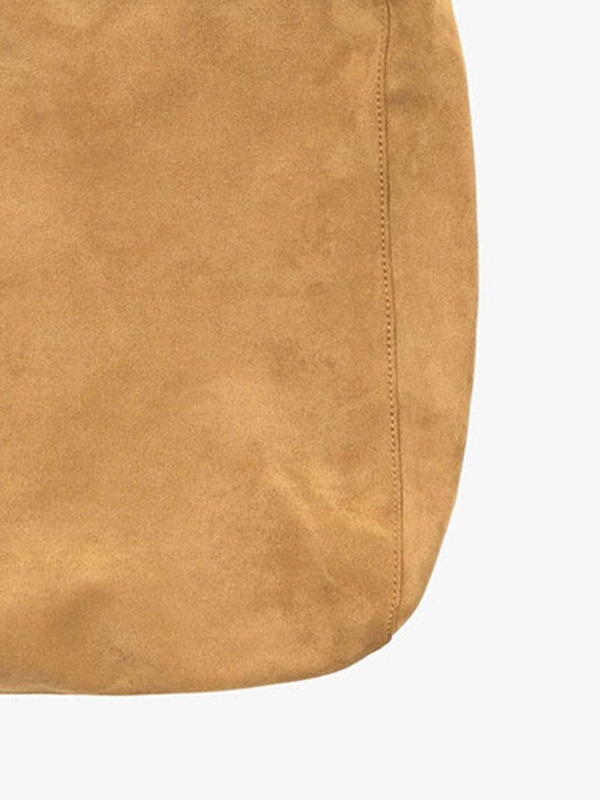 SUEDE ROOMY BAG_CAMEL