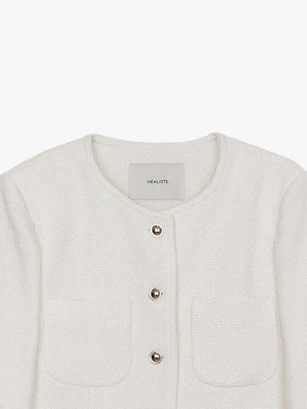 CLASSIC TWEED JACKET_IVORY