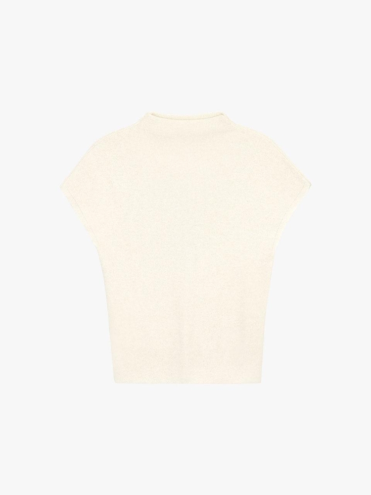 CASHMERE HALF-TURTLENECK KNIT_IVORY