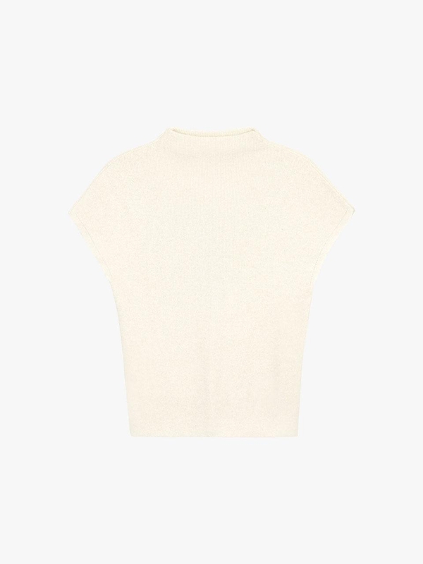 CASHMERE HALF-TURTLENECK KNIT_IVORY