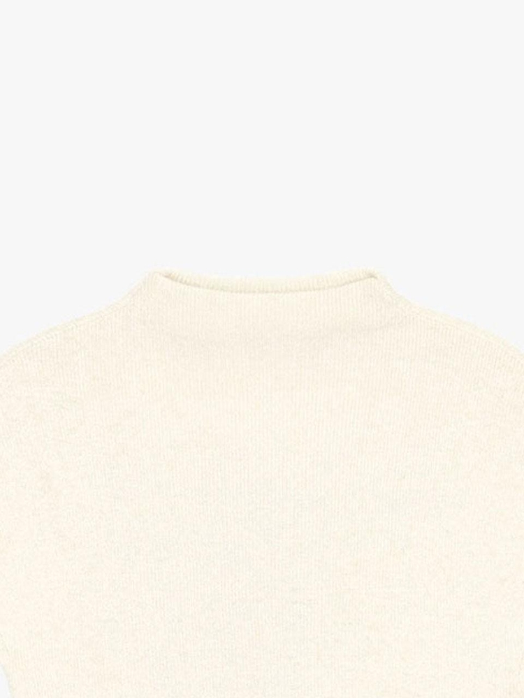 CASHMERE HALF-TURTLENECK KNIT_IVORY