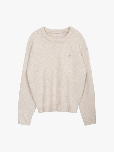 ESSENTIAL HEAVY WOOL SWEATER_BEIGE