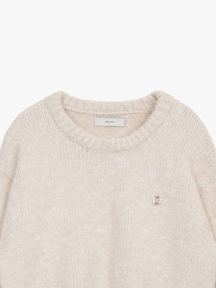 ESSENTIAL HEAVY WOOL SWEATER_BEIGE