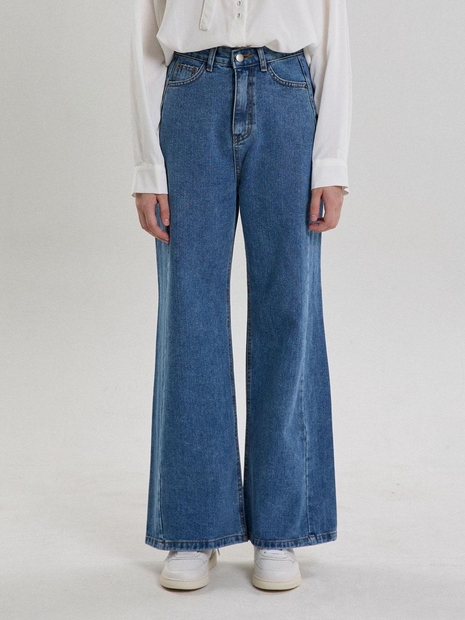 SEMI WIDE DENIM PANTS_MEDIUM INDIGO