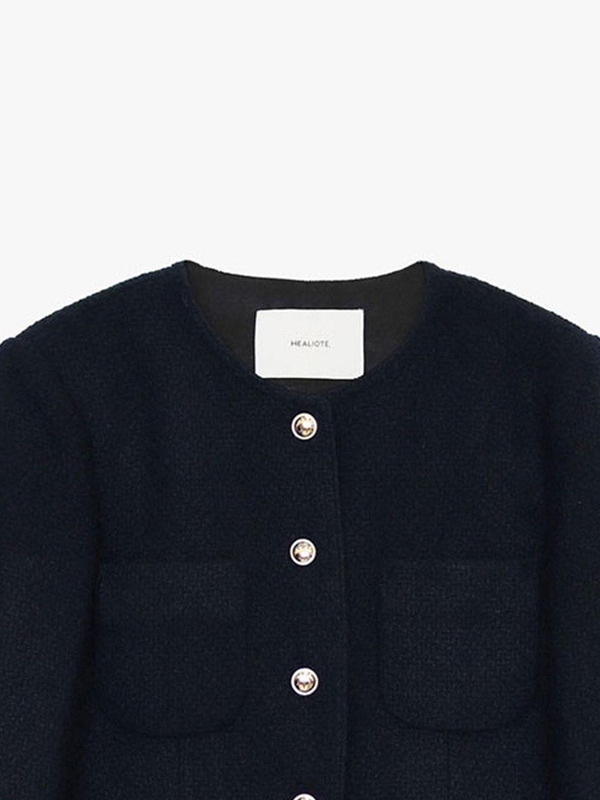 CLASSIC TWEED JACKET_NAVY