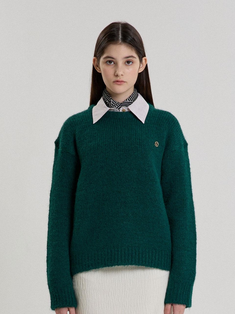 ESSENTIAL HEAVY WOOL SWEATER_GREEN