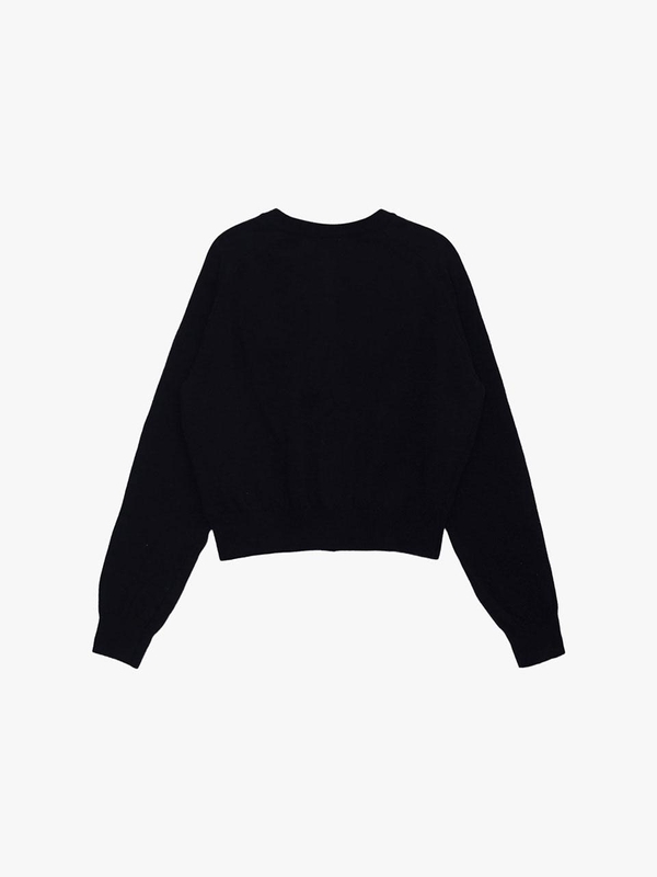 ROUND-NECK WOOL CARDIGAN_NAVY