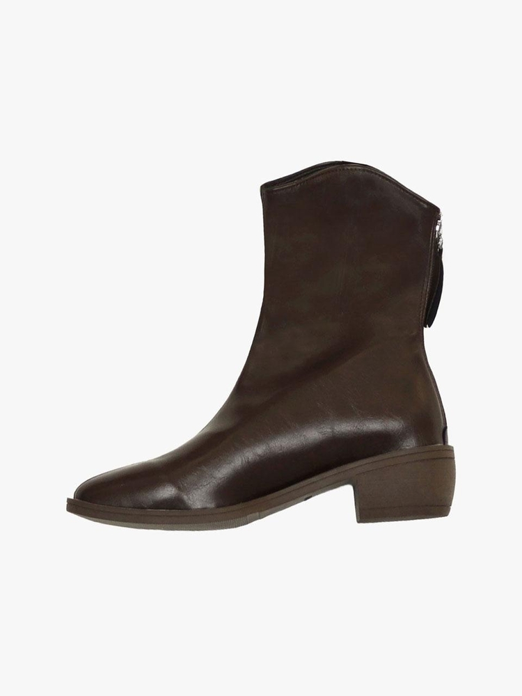 WESTERN ANKLE BOOTS_BROWN