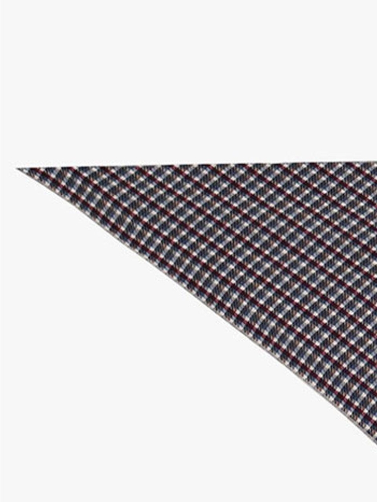 HEAL CHECK SCARF_BURGUNDY