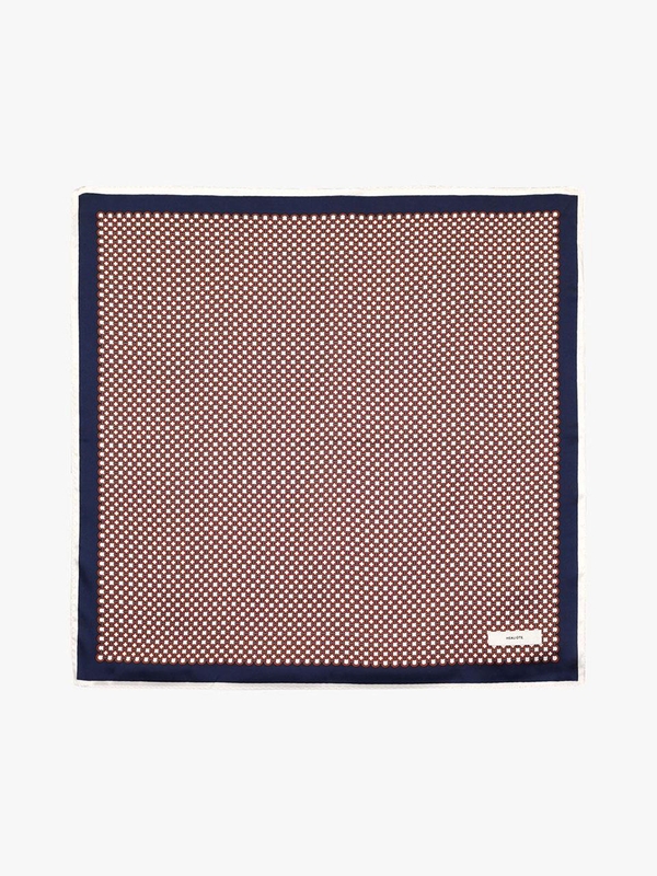 GRID PATTERN SCARF_ORANGE