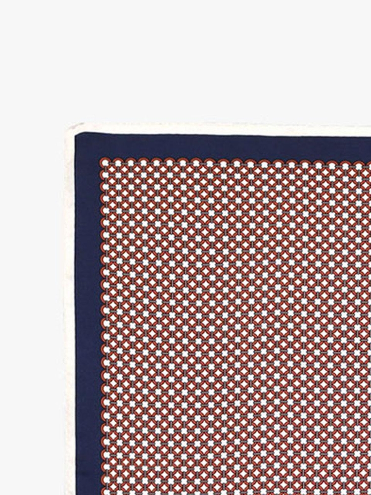 GRID PATTERN SCARF_ORANGE