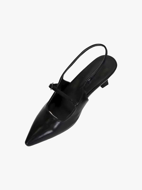 POINTED-TOE SLINGBACK_BLACK