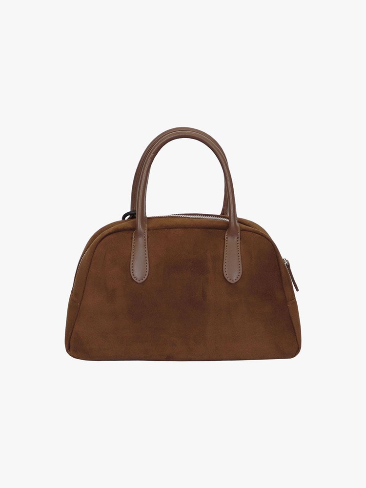 COMPACT BOSTON BAG_BROWN