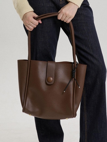 NOUVELLE LEATHER BAG_BROWN