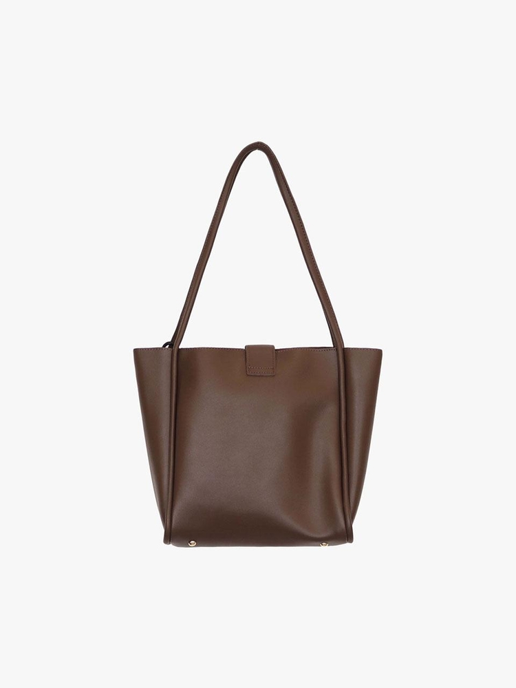 NOUVELLE LEATHER BAG_BROWN