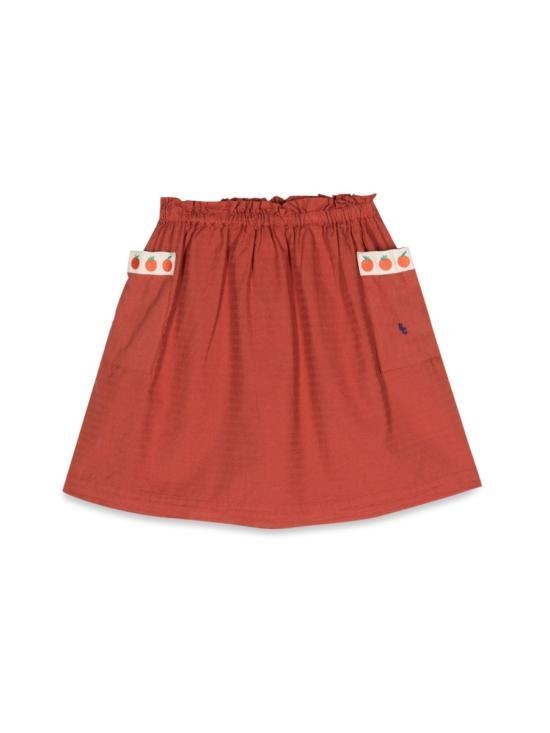 [해외배송] 24SS  키즈  보보쇼즈 스커트 124AC093K 610 RED