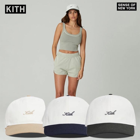 [해외] KITH 스크립트 로고 캡모자 3컬러