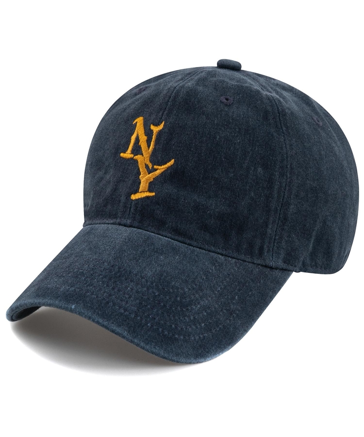 Vertical NY STONE WASHED CAP-NAVY