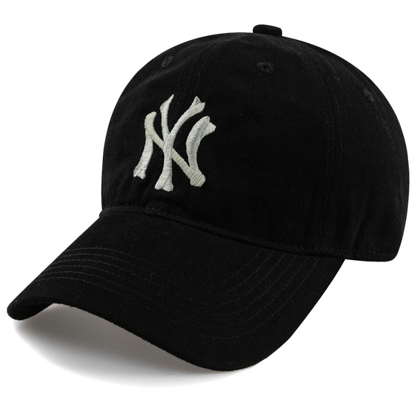 Unique NY COTTON BALL CAP-BLACK