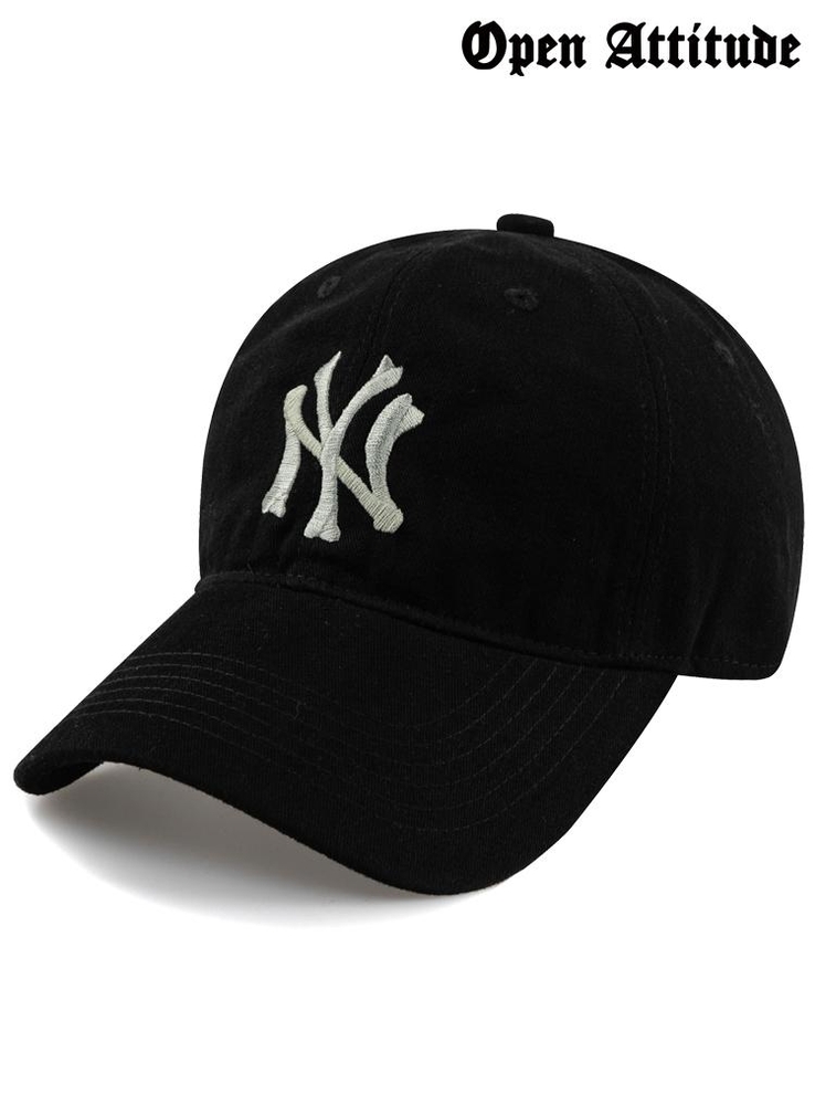 Unique NY COTTON BALL CAP-BLACK