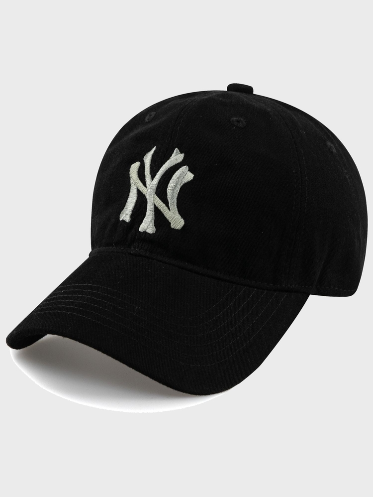 Unique NY COTTON BALL CAP-BLACK