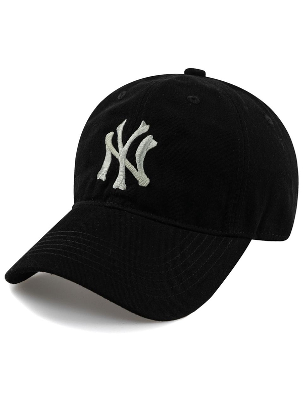 Unique NY COTTON BALL CAP-BLACK