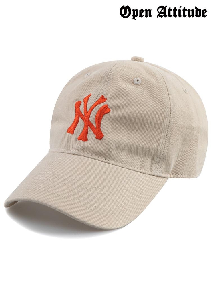 Unique NY COTTON BALL CAP-LIGHT BEIGE