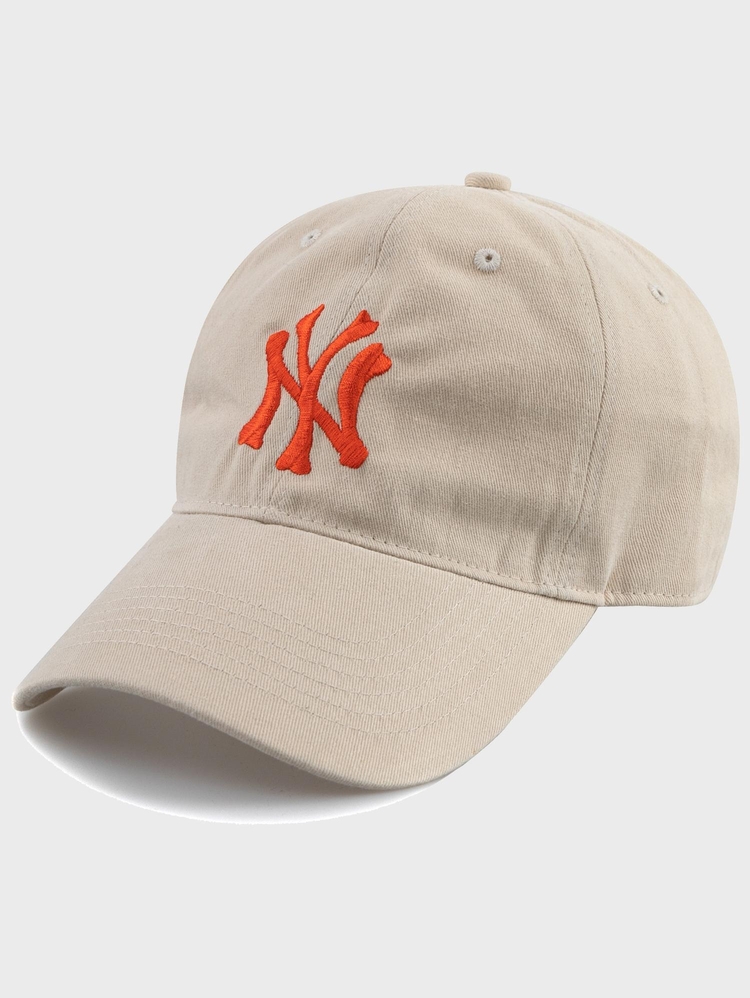 Unique NY COTTON BALL CAP-LIGHT BEIGE