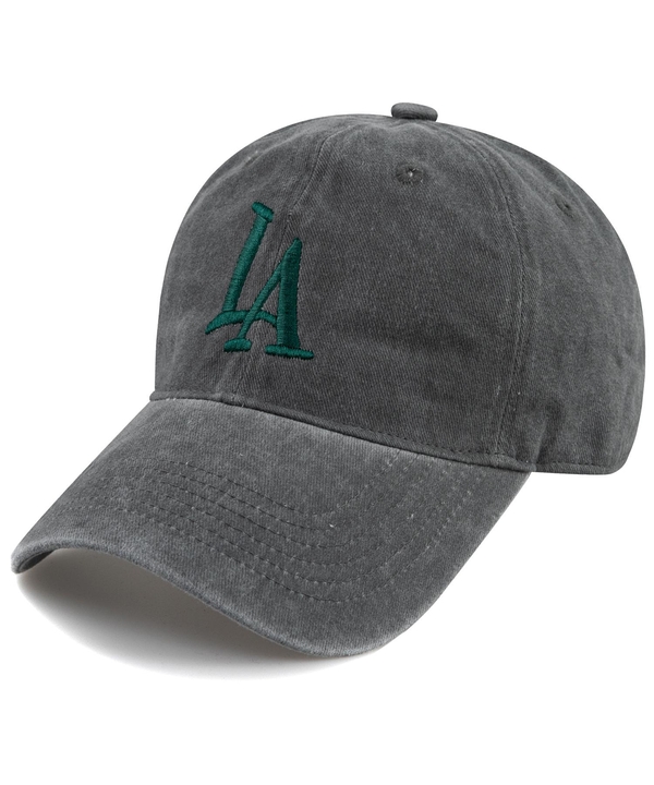 L.A STONE WASHED CAP-GRAY