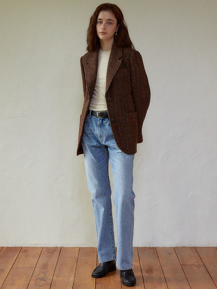 Tweed jacket (brick)