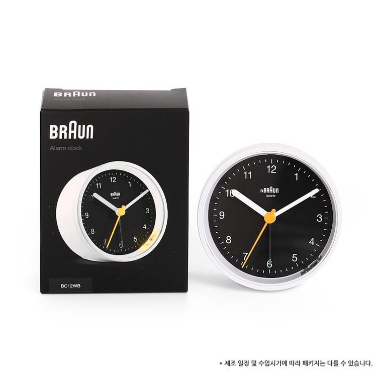 [공식본사정품] [BRAUN] BC12WB 공용 탁상시계