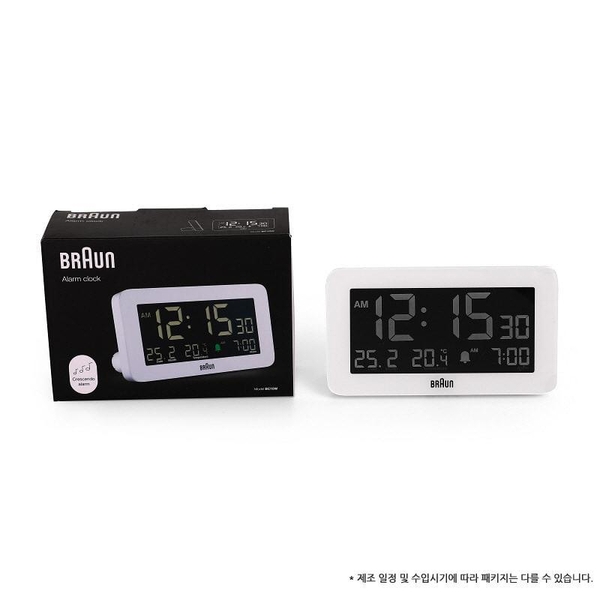 [공식본사정품] [BRAUN] BC10W 공용 탁상시계