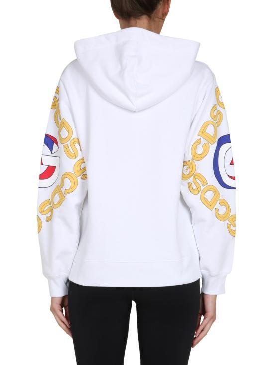 [해외배송] 20FW 지씨디에스 후드 티셔츠 FW21W020120 01 WHITE