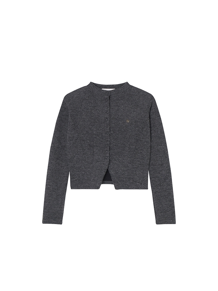 Quarry Wool Cardigan Knitwear _ Gray