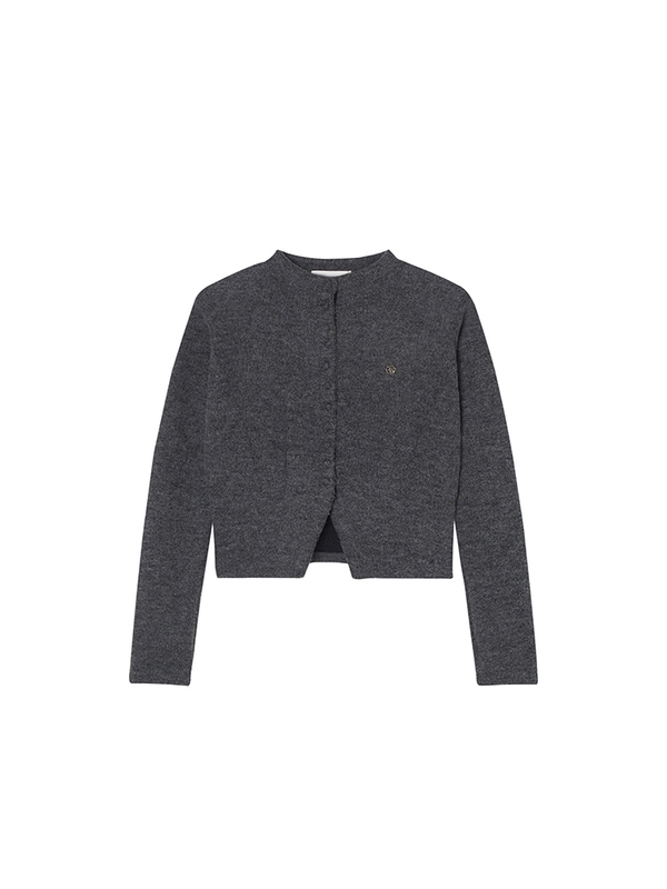 Quarry Wool Cardigan Knitwear _ Gray