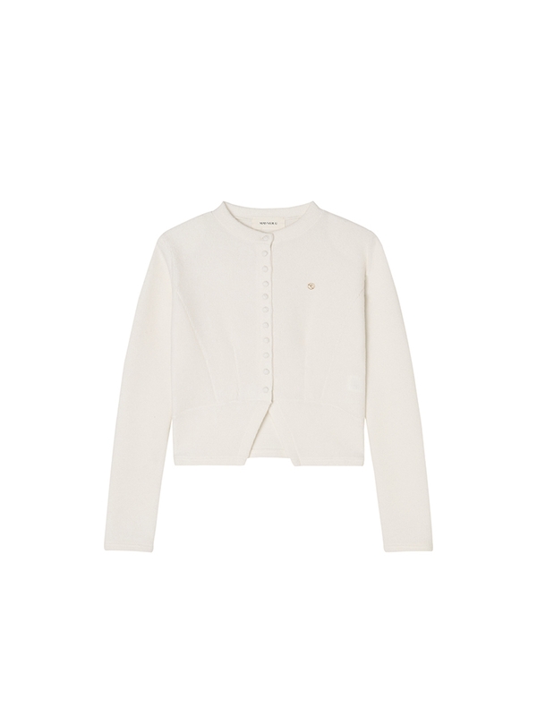 Quarry Wool Cardigan Knitwear _ White