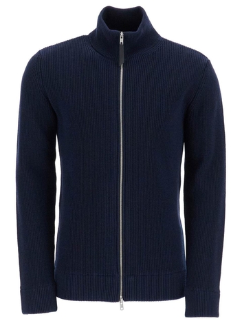 메종마르지엘라 FW24 zip-up cardigan with SI1HA0013 S17781 NAVY