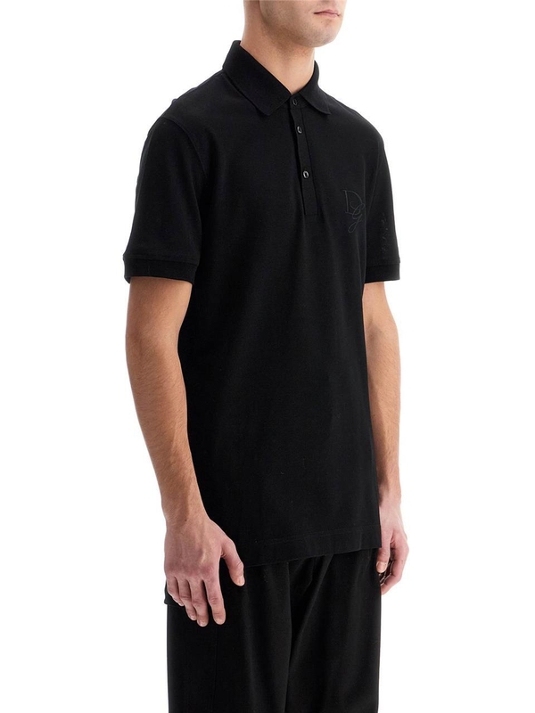 돌체앤가바나 FW24 polo shirt with dg embroidery G8SG0Z G7N4P NERO