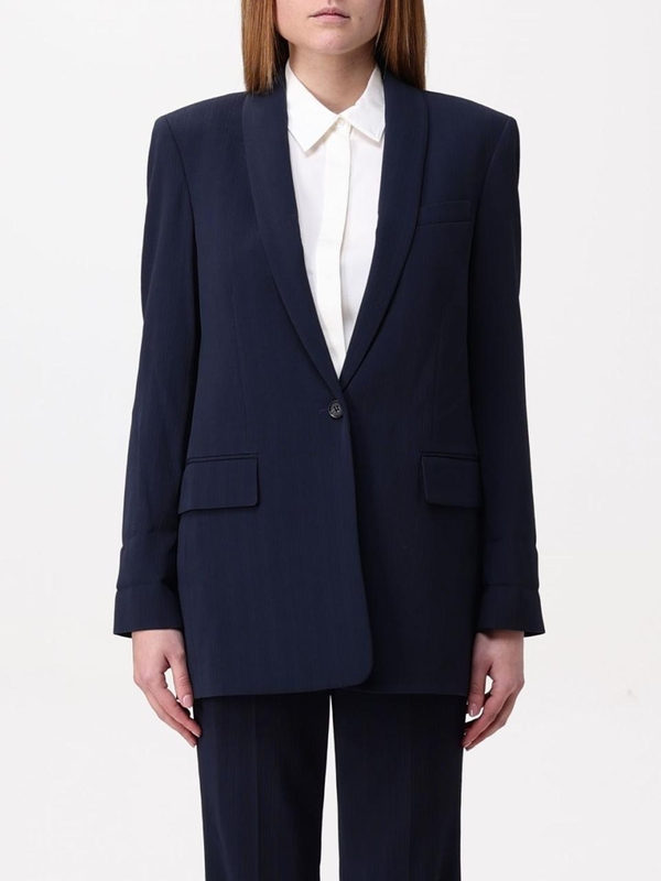 띠어리 FW24 Blazer donna Theory O0509103 XLV Blue