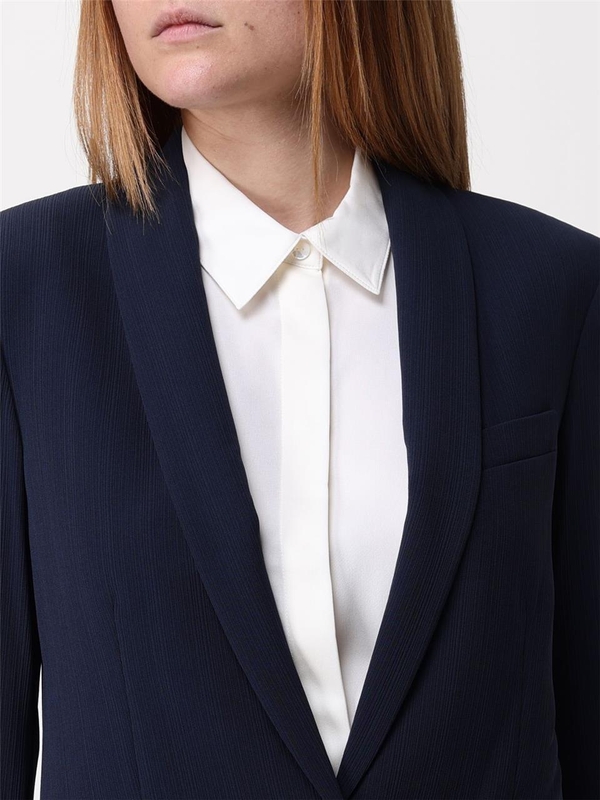 띠어리 FW24 Blazer donna Theory O0509103 XLV Blue