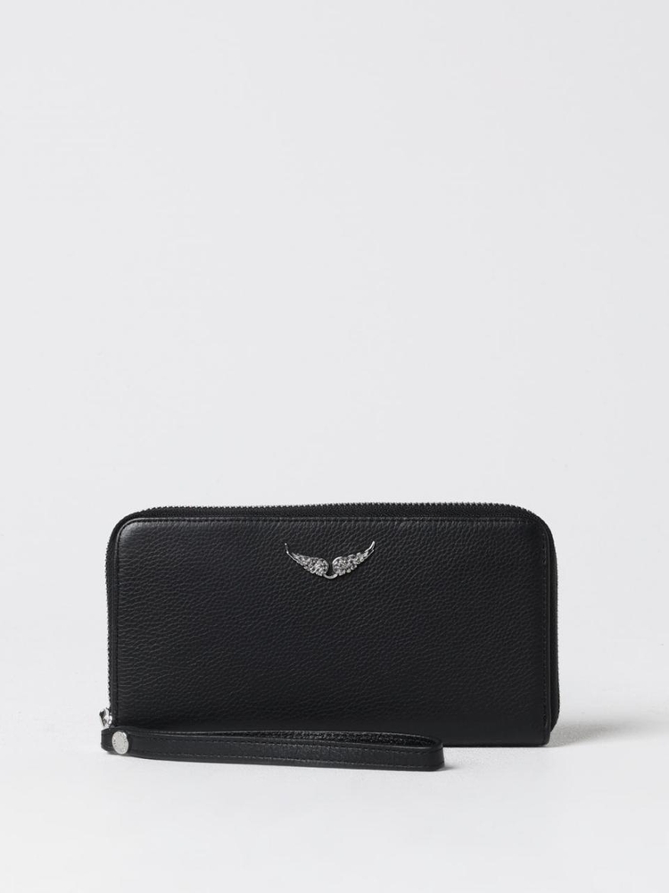 쟈딕 앤 볼테르 FW24 Zadig & Voltaire Grained Leather Wallet LWSG00018 001 Black