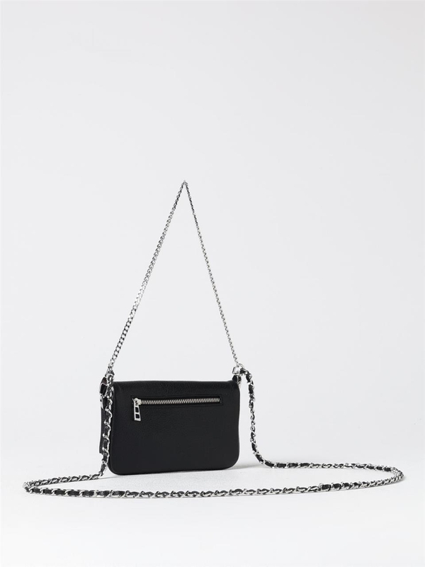 쟈딕 앤 볼테르 FW24 Zadig & Voltaire Rock Nano Clutch Bag in Grained Leather LWBA00005 001 Black