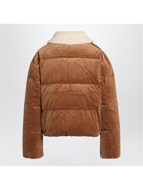 폴로 랄프로렌 FW24 Polo Ralph Lauren Camel-coloured corduroy down jacket 211947668001LE Pink