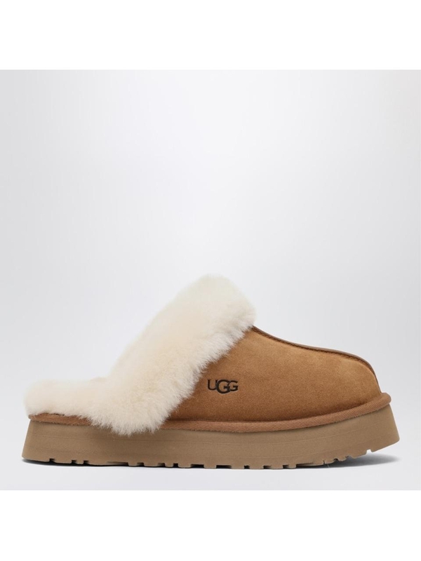 어그 FW24 UGG Disquette chestnut eather slip-ons 1122550SUE Brown