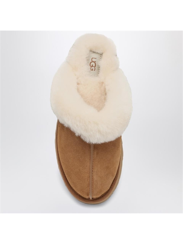 어그 FW24 UGG Disquette chestnut eather slip-ons 1122550SUE Brown