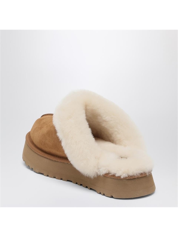 어그 FW24 UGG Disquette chestnut eather slip-ons 1122550SUE Brown