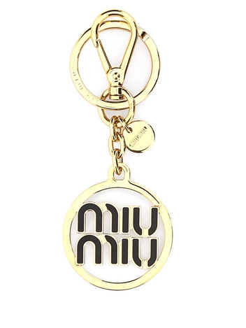 미우미우 SS24 MIU MIU KEY RING 5PS0602F4A F0002 NERO