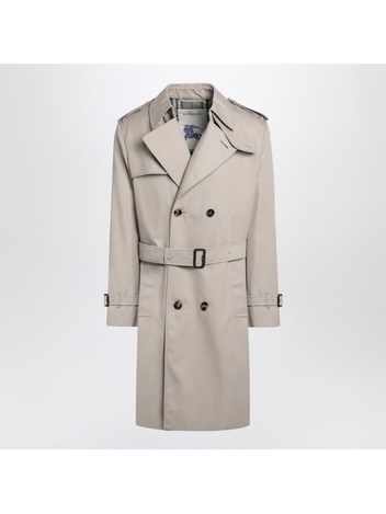 버버리 SS25 Burberry Heron-coloured cotton trench coat 8101309164175 Beige