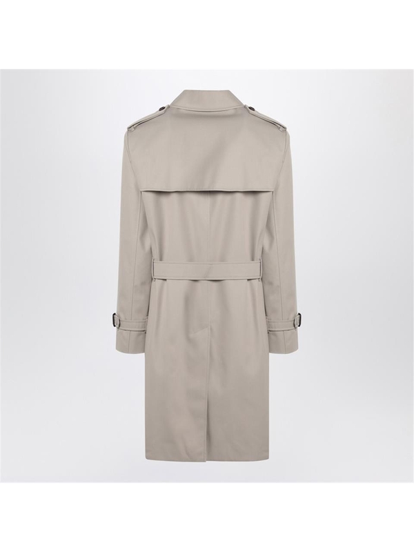 버버리 SS25 Burberry Heron-coloured cotton trench coat 8101309164175 Beige