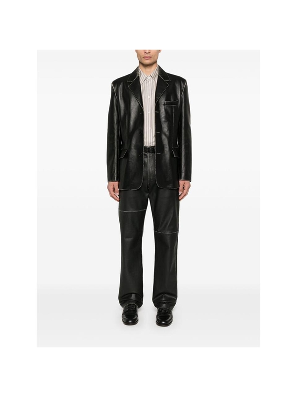 더 로우 FW24 Leather Outerwear The Row 793 L274 BLK BLACK